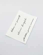 Load image into Gallery viewer, Mantra Temporary Tattoo