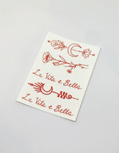Load image into Gallery viewer, Red Ink Temporary Tattoo