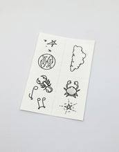 Load image into Gallery viewer, Zodiac Collection Temporary Tattoo