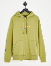 Load image into Gallery viewer, Men's Oversized Hoodie In Green With Mystical Back And Sleeve Print
