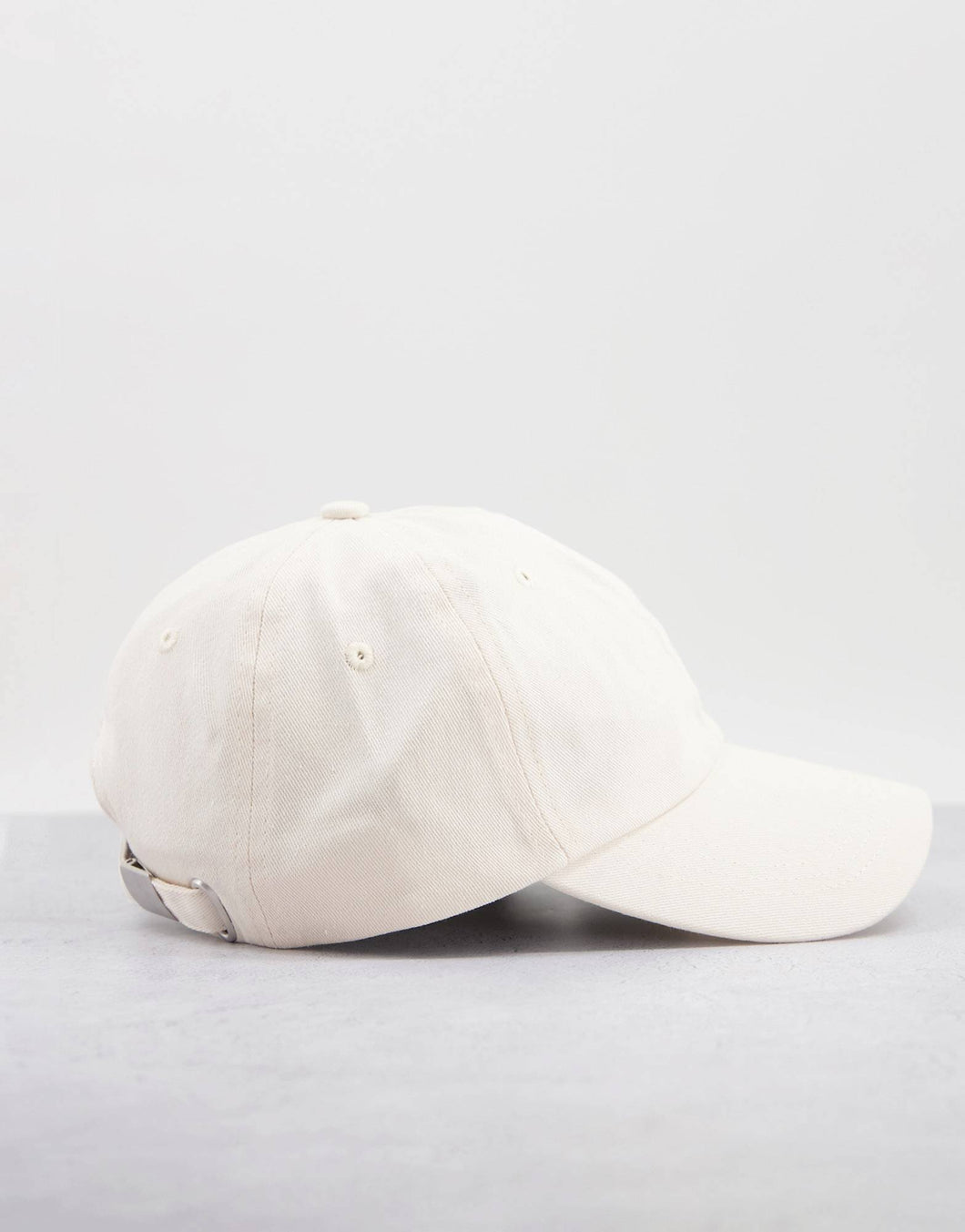 Men's Cap In Ecru Cotton